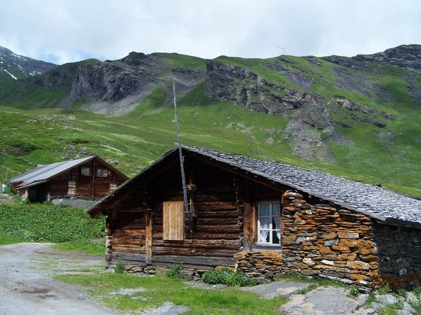 Rugged alpine architecture