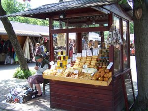 Oscykpi cheese stalls