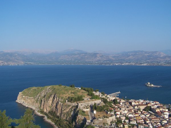Nafplion viewed from atop Palamidi