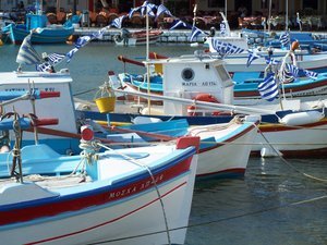 Fishing boats at Pythagoria, Samos
