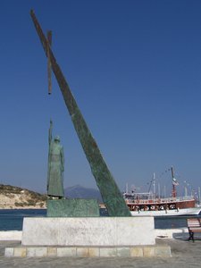 Pythagoras statue on Samos