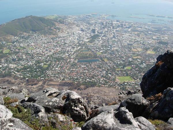 Cape Town from the top of Table Mountain