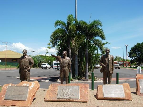 Historic statues of Broome
