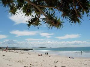 Noosa Beach heading to the mouth of the river