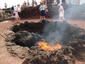 Fire pit demonstration