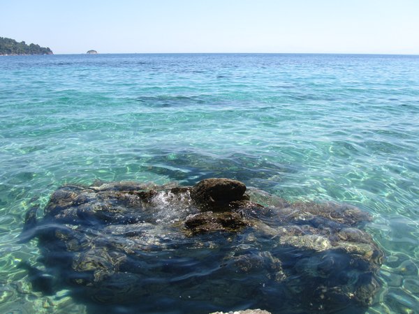 The beautiful blue Aegean