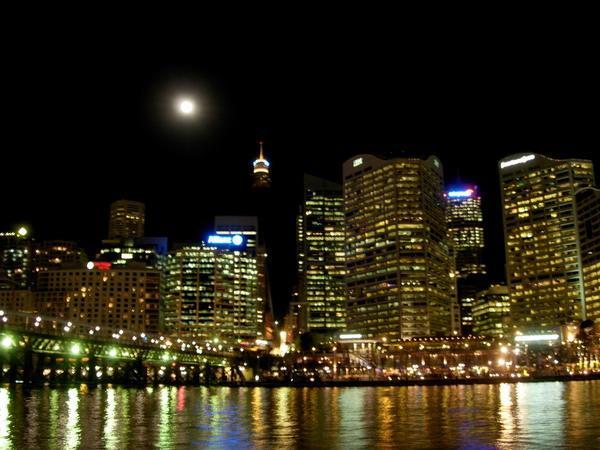 Sydney at night from Darling Harbor