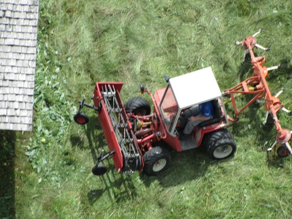 A hay mower