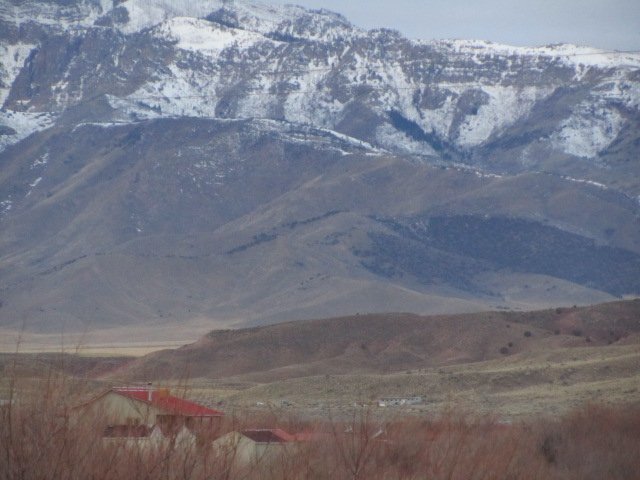Snow covered peaks in southern Utah