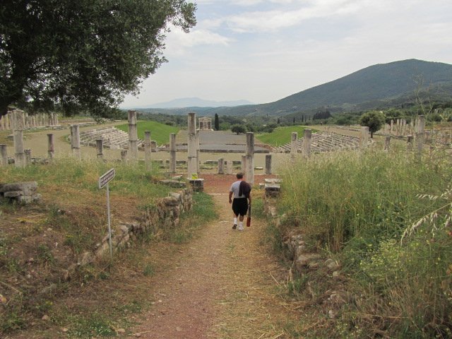 Entering the ruins of Messini