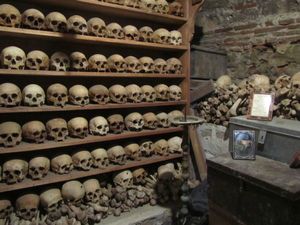 Storage room for the bones of the deceased monks of Grand Meteora