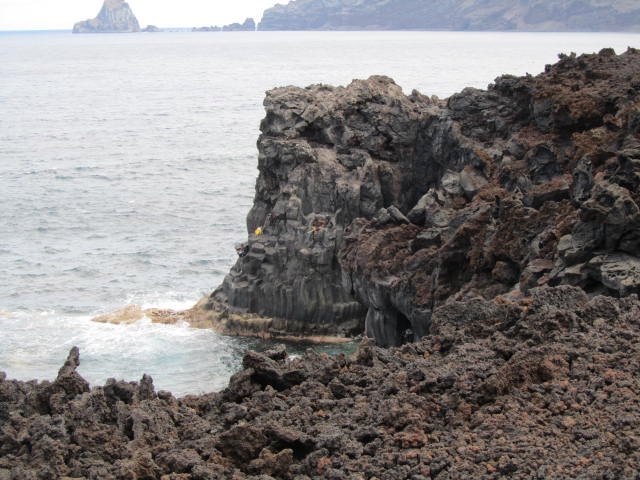 Cliff fishermen - can you see them?