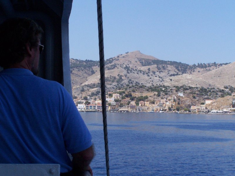 Arriving at the island of Symi