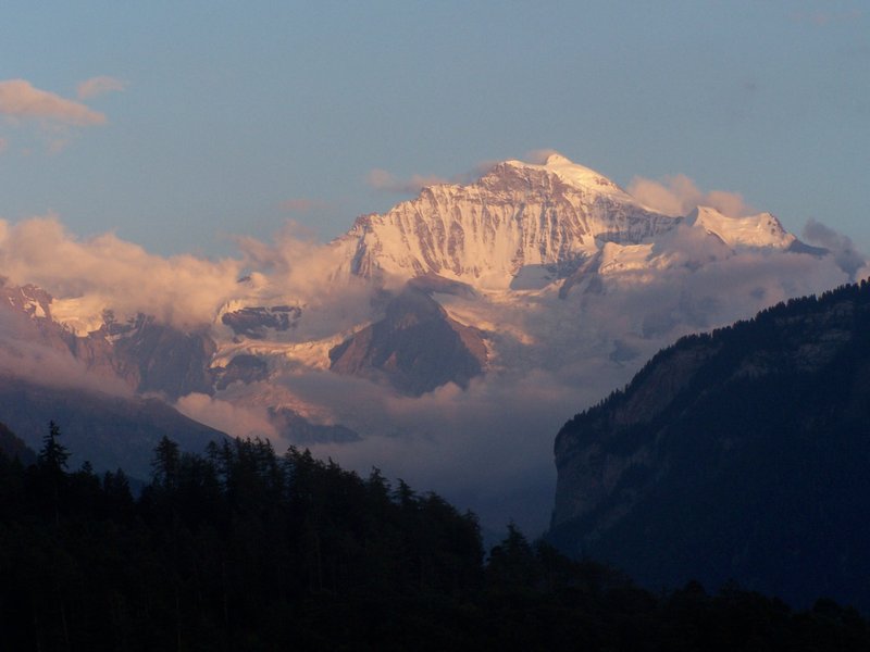 Sunset on the Jungfrau