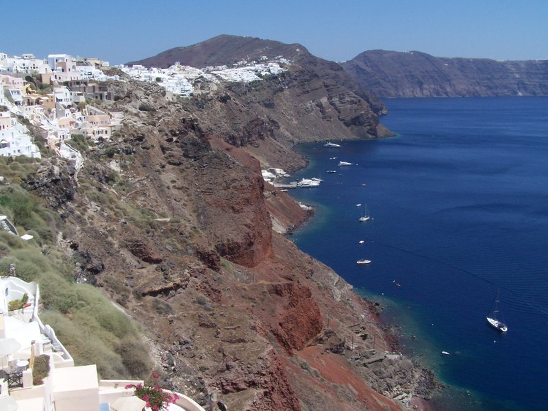 The northern tip of Oia