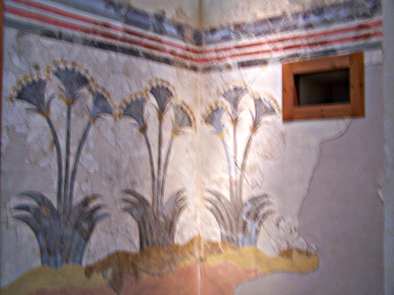 Water lilly mural from Akrotiri