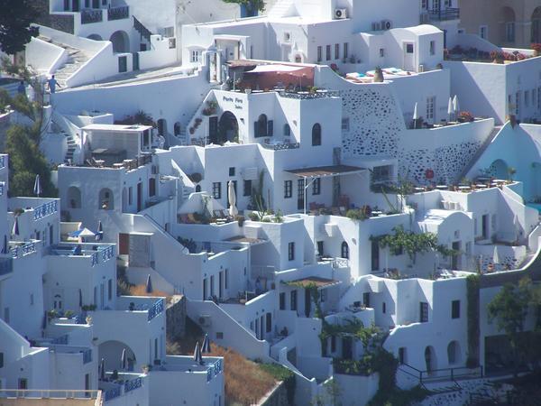 Fira's traditional houses