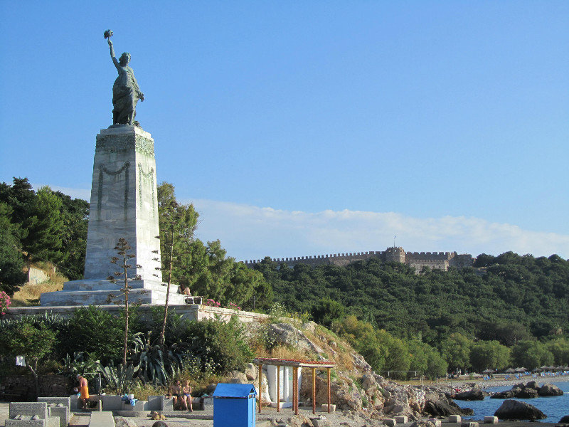 Mytilini's Statue of Liberty on the island of Lesvos