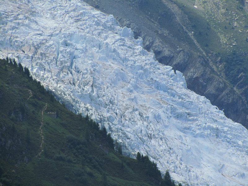 Close-up of the glacier