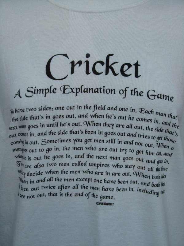 The simple rules of Cricket