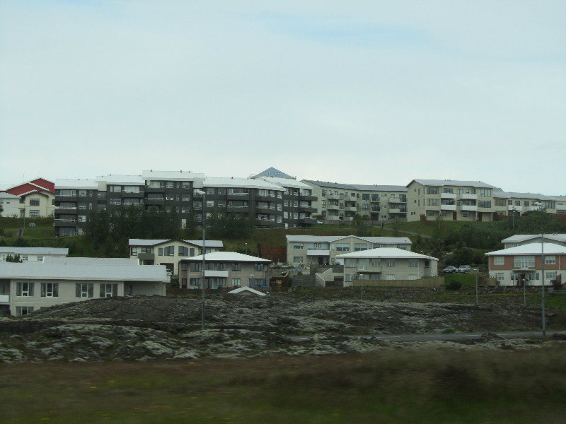 Miles of apartment buildings
