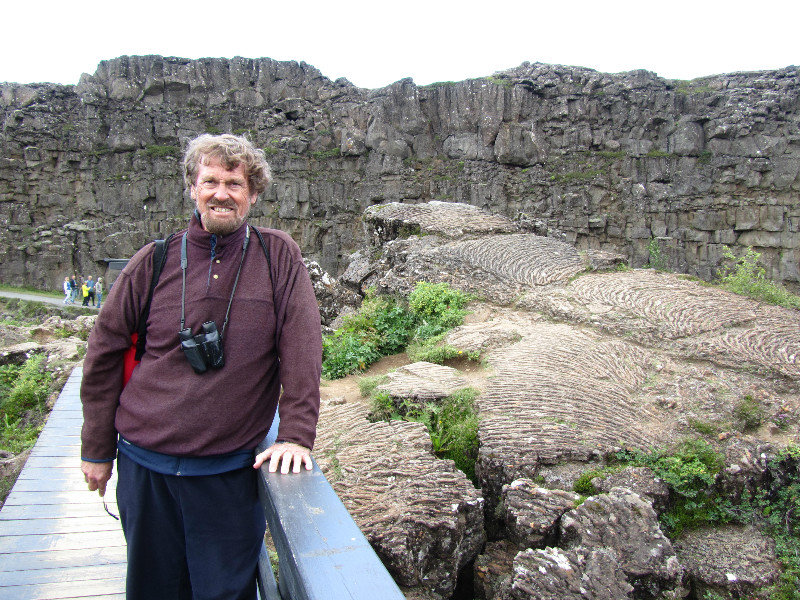 Volcanic basalt and lava flows