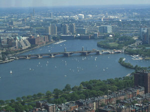 Views of Boston from the Sky Walk