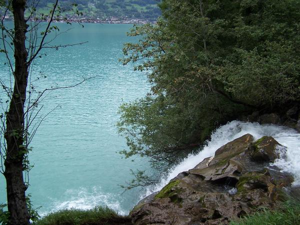 Geisbach Falls on Lake Brienz