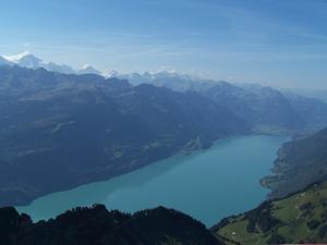 Rothorn view of Lake Brienz