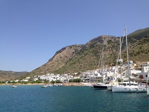 Arriving in Kamares on the island of Sifnos