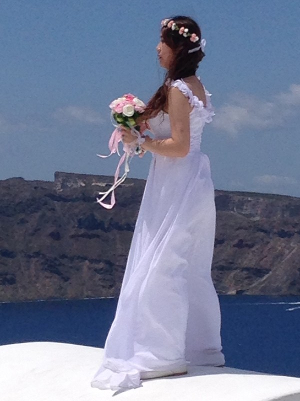 A bride on a photo shot