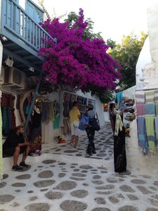 Mykonos street scene