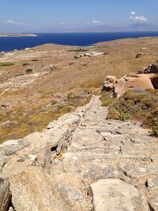 Climbing up Mt. Kynthos
