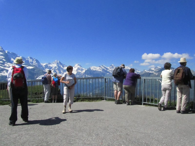 Mannlichen view point overlooking the Lauterbrunnen Valley