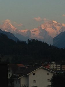 Jungfrau view from our flat