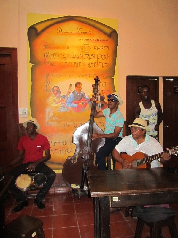 Local band at the rum tasting