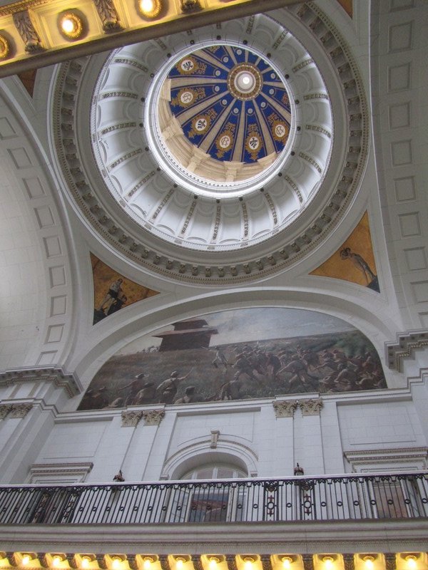 The dome and revolutionary mural in the museum