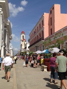 The shopping promenade in Cienfuegos.