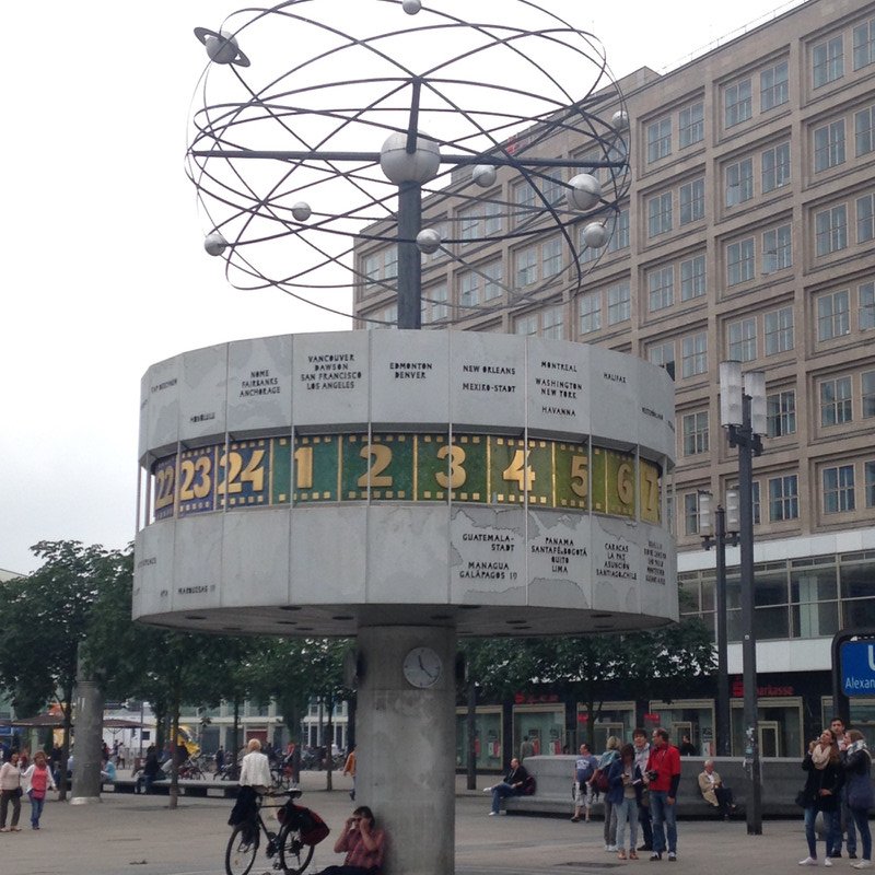 The World Clock at Alexanderplatz. 