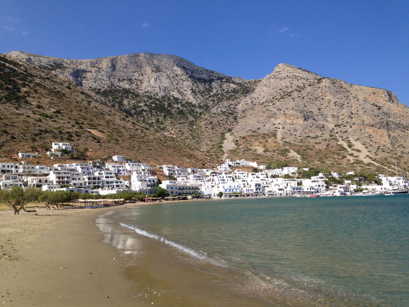 Beach town of Kamares, Sifnos