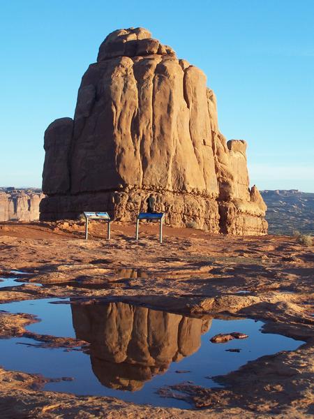 Sandstone Tower reflection