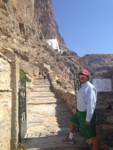 Amorgos - hike to the monastery - Moni Hozoviotissis