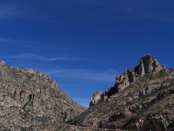 The Catalina Highway on its way to Mt. Lemmon