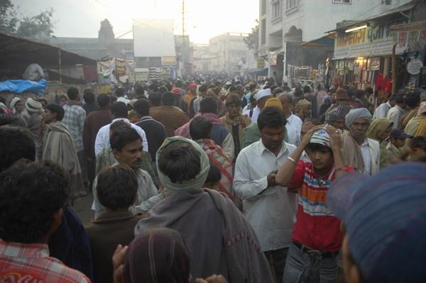 Dawn crowds at Shivarati Festival