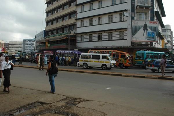 Matatu Line in Nairobi