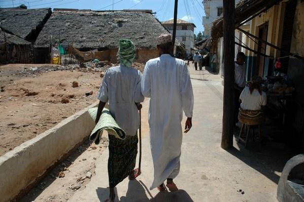 Lamu Residents on a Sunday Stroll