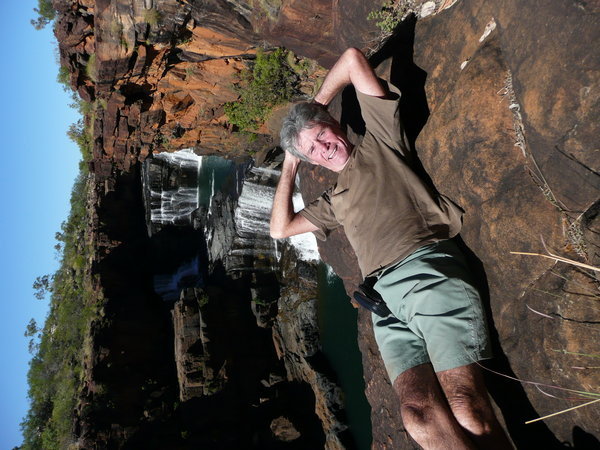 Ross relaxing at Mitchell Falls