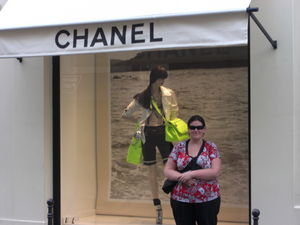 Outside the Chanel Store