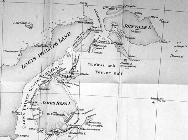 5.08  From Nordenskjold's Map of the Antarctic Peninsular