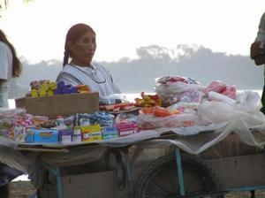 Sunset Woman Selling Goodies